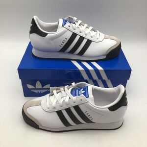 Adidas Samoa Mens White Black Casual Sneakers 675033 Size 7.5 NEW